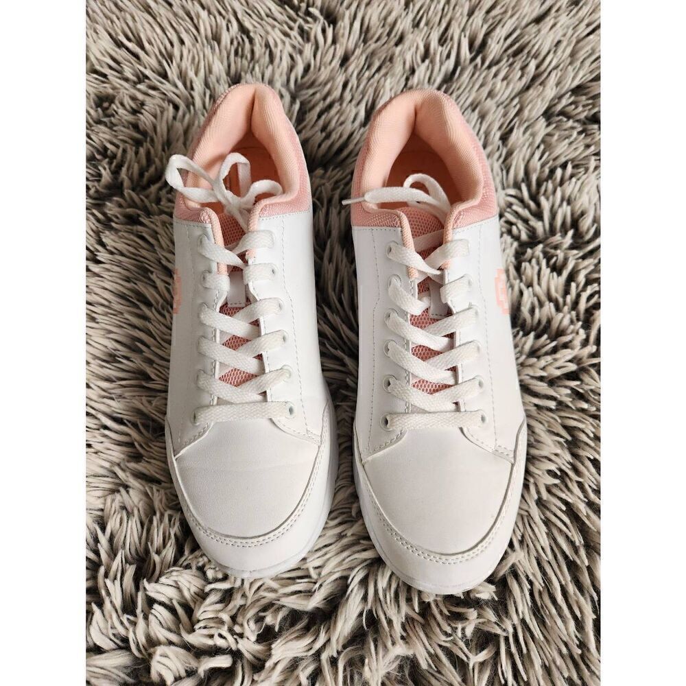 SwissBrand Drew White Blush Womens Pickleball Shoes Size 11